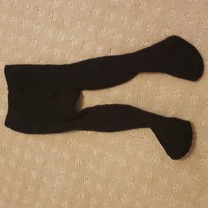 Baby black knit tights